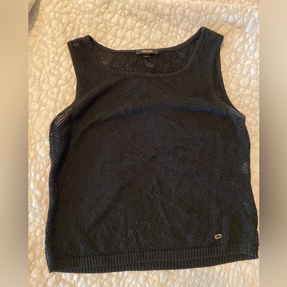 Vintage Escada mesh tank top - small